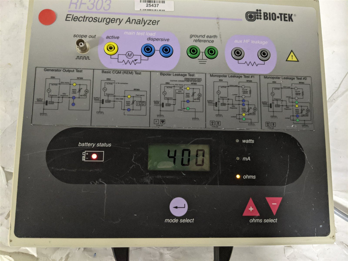 Bio-Tek RF303 Electrosurgery Analyzer