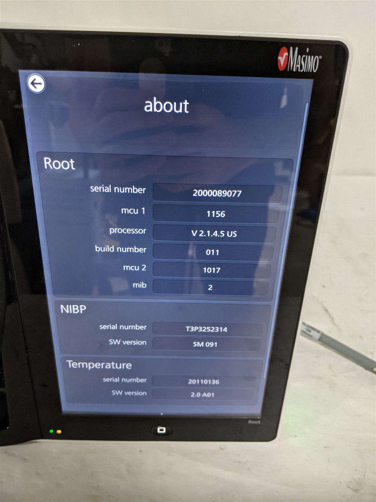 Masimo Root RDS7A Patient Monitoring and Connectivity Platform | MFG 2020