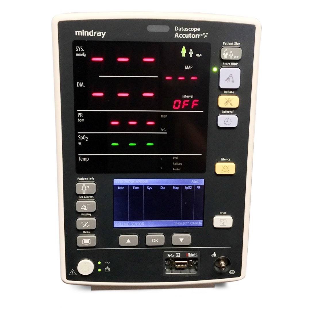 Mindray Datascope Accutorr V Vital Signs Monitor