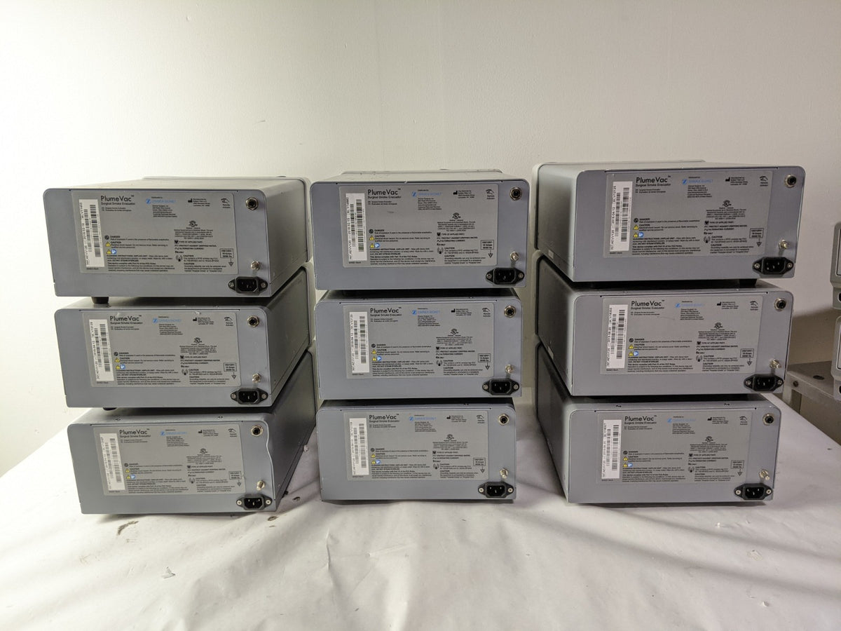 Zimmer PlumeVac AEVV120 Surgical Smoke Evacuator with PlumeGuard | Lot of 10