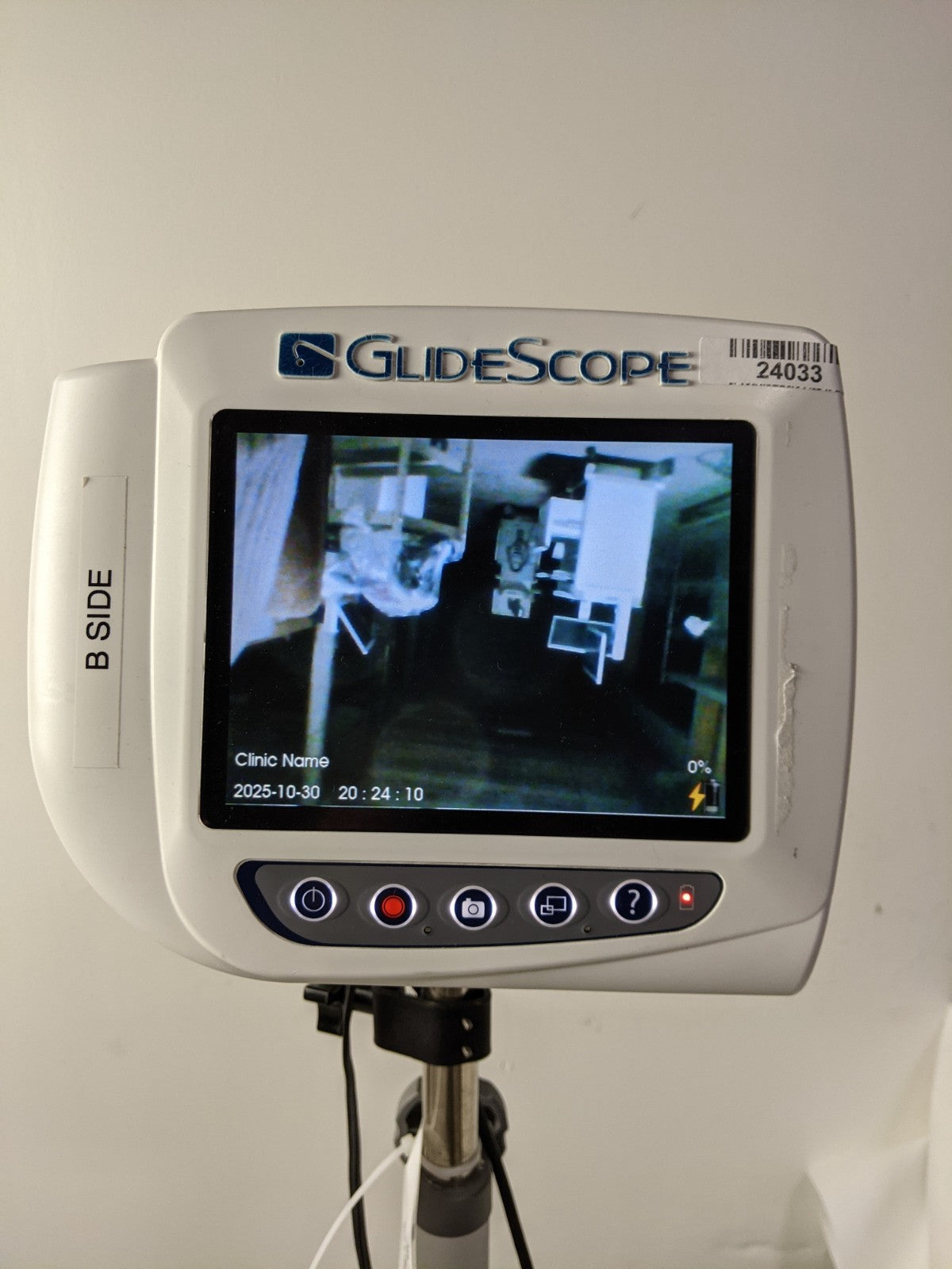 Verathon GlideScope 0570-0338 Video Monitor | AC Adapter & 0570-0307 Video Baton