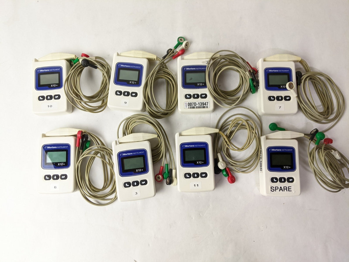 Mortara Instrument X12+ 76164-001-50 Stress Wireless Holter | Lot of 8