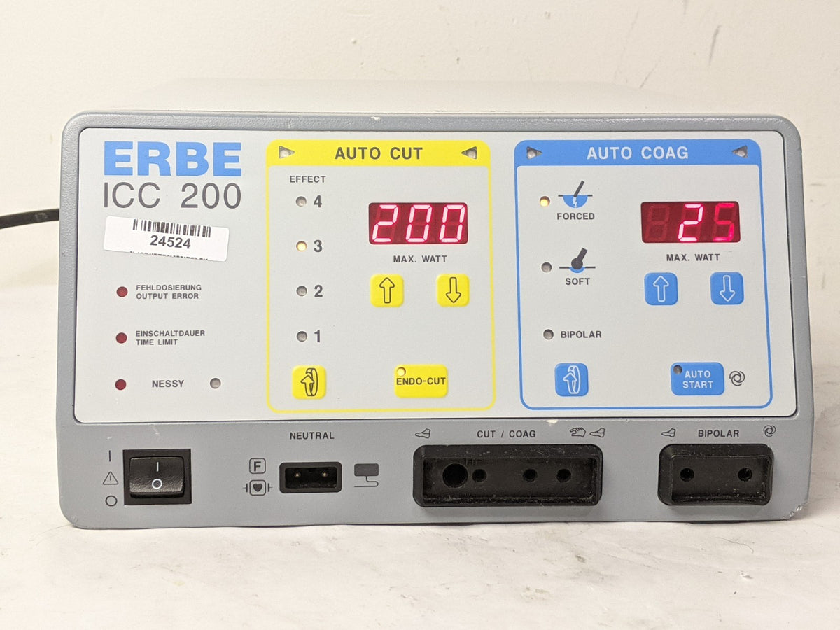 Erbe ICC 200 E UL 10128-204 Electrosurgical Unit